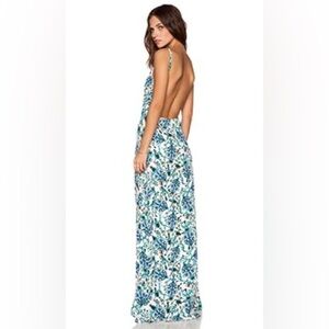 Rachel Zoe Blue and Green Maxi Dress